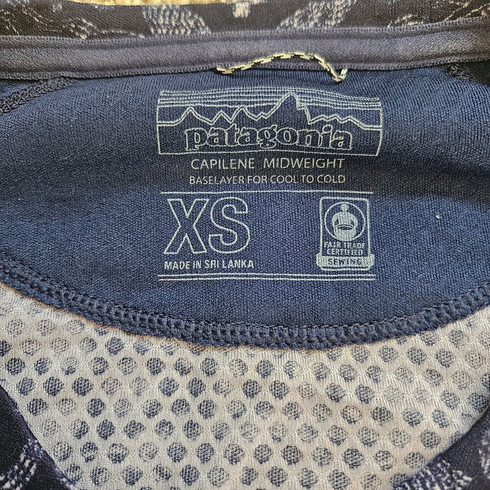 Patagonia Capilene Midweight Baselayer for Cool To Cold Shirt Women X-Small Blue - Picture 5 of 10